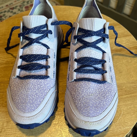 Clarks: ATL Trek Knit Waterproof Lilac Shoe - Picture 4 of 10